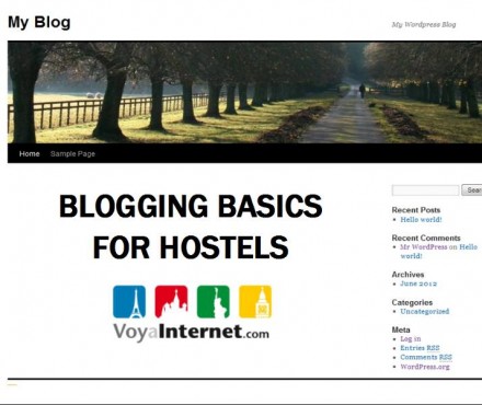 Hostel blogging